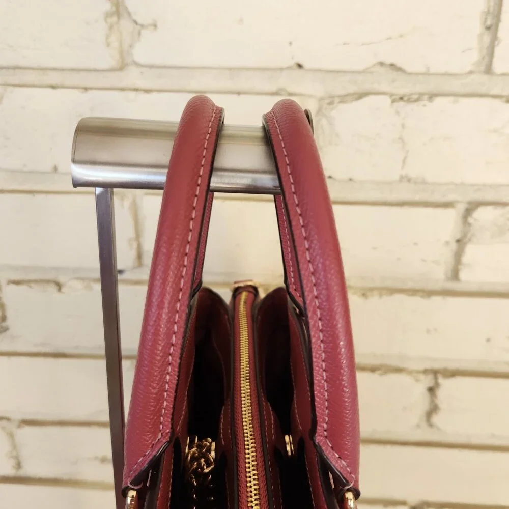Like New Coach Sage Pink Leather Shoulder Bag Pure